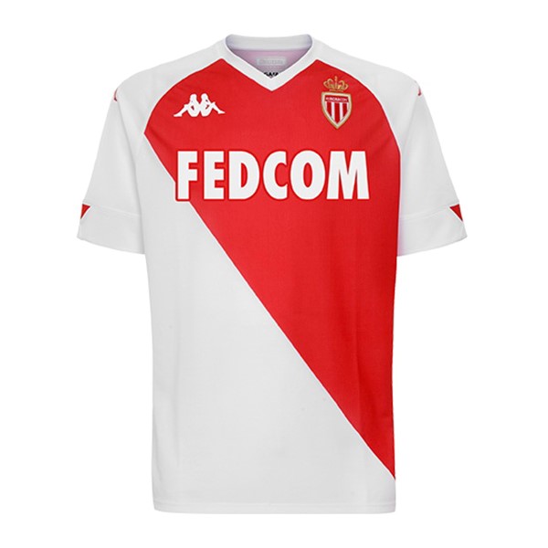 Tailandia Camiseta AS Monaco Primera Equipación 2020-2021 Rojo Blanco